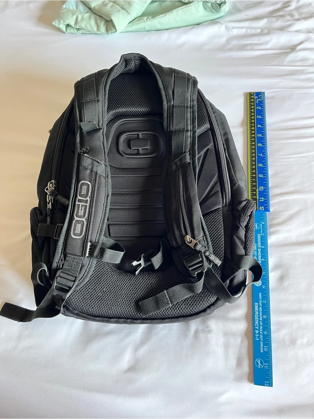 OGIO Black Heavy Duty Multi-Pocket Tech Laptop Backpack Travel School Rucksack
